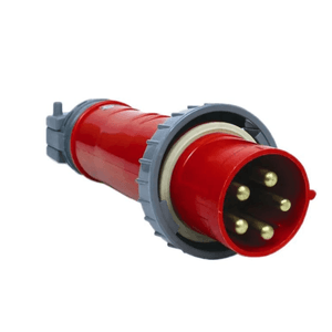 Plug 3 Pólos+T 125A-380/440V Vermelho 6H Shock Tite S-4676W Steck
