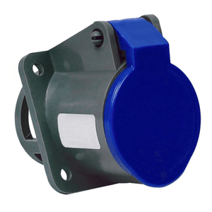 Tomada de Embutir 2P+T 32A-220/240V Azul 6H Brasikon S-3246 Steck