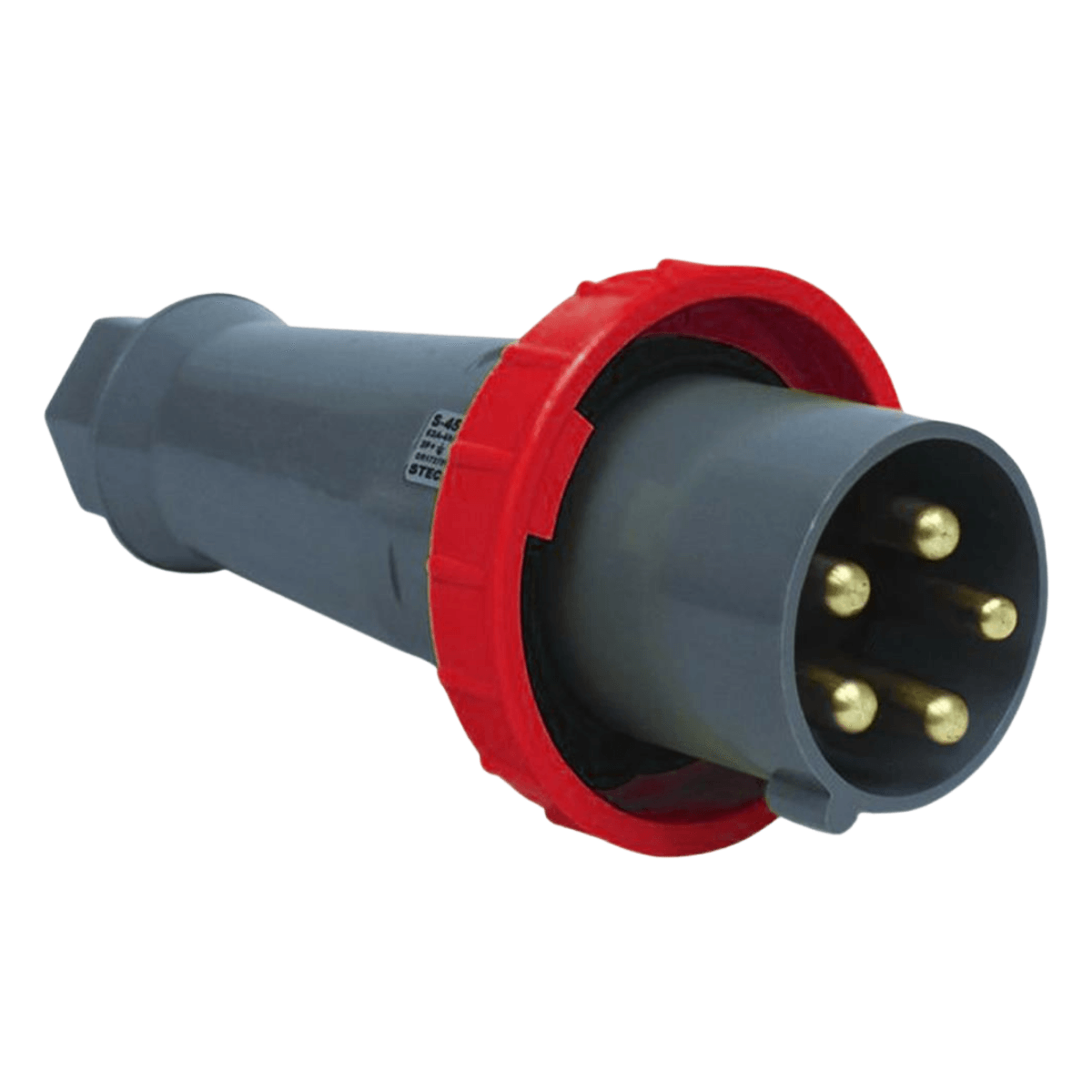 Plug-3-Polos-T-N-63A-380-440V-Vermelho-6H-Brasikon-S-5576-Steck| ANDRA