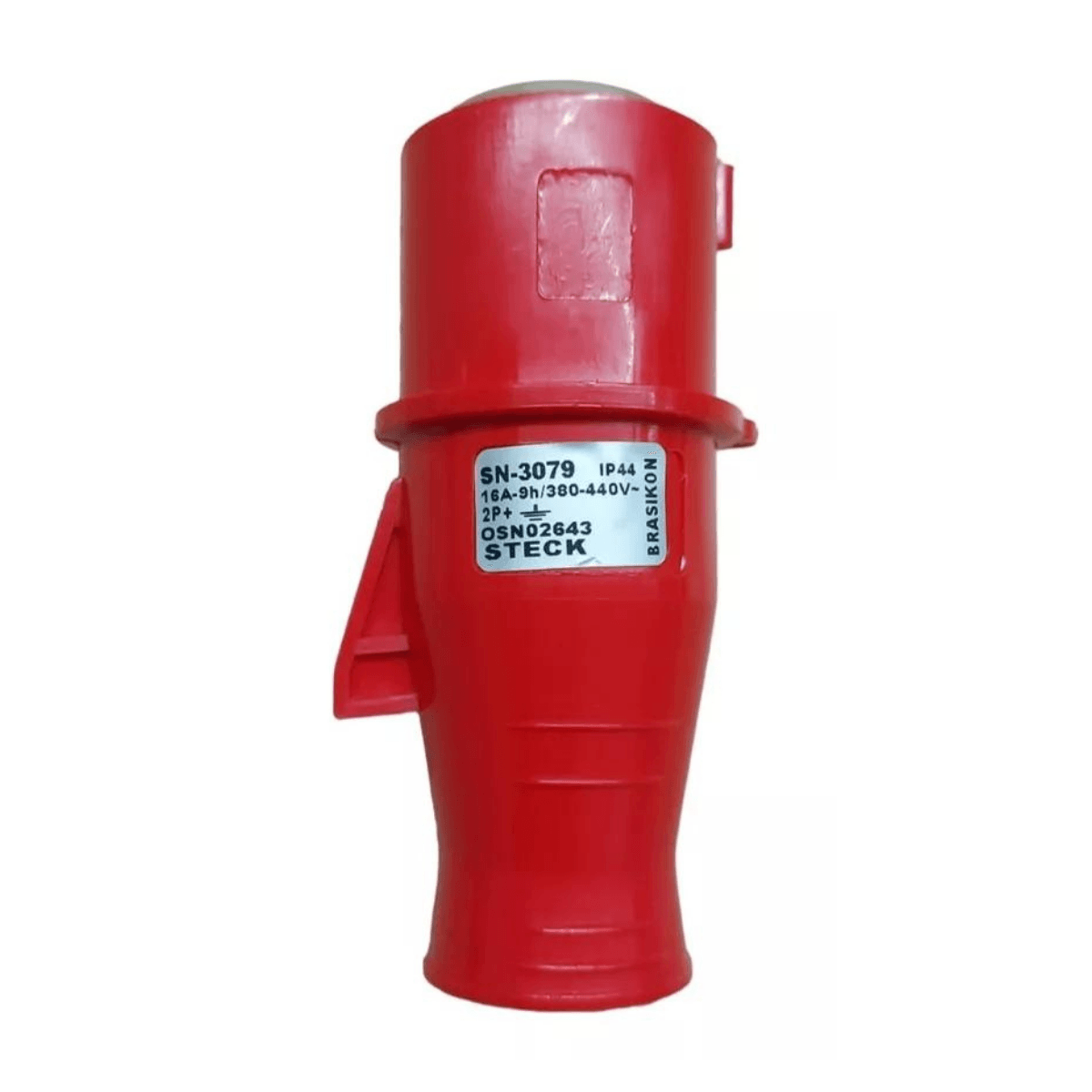 nyalon Plug-Negativo-2P-T-16A-380-440V-9H-Vermelho-Sn-3079-Steck| ANDRA