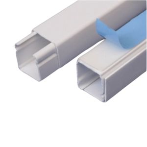 Canaleta Lisa 20X20Mm 2 metros DXN10071 com Adesivo Dexson Schneider