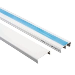 Canaleta Lisa 32X12Mm 2 metros DXN10131 com Divisória com Adesivo Dexson Schneider