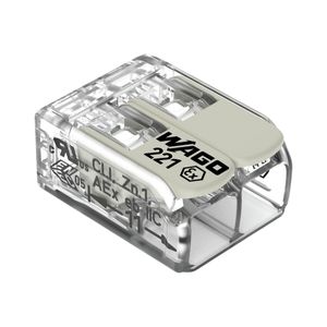 Conector Emenda EX Para Condutores 2 Pólos 24,5A 221-482 Wago
