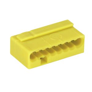 Micro Conector Emenda 8 Pólos Amarelo 0,6-0,8Mm Para Condutor Rígido 243-508 Wago