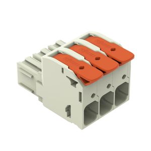 Conector Fêmea de 1 Condutor MSC 25Mm 76A 3 Vias Com Alavanca 832-1103 Wago