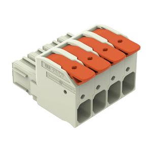 Conector Macho De 1 Condutor MCS 25Mm 76A 4 Vias Com Alavanca 832-1204 Wago