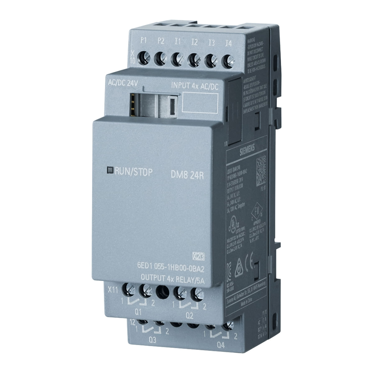 Módulo Clp Logo 4 Entradas/ Saídas Digital 24R 24V/Cc 6Ed1055-1Hb00-0Ba2 Siemens