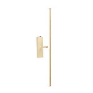 Arandela Led 3W 3000K Luz Amarela Bivolt Dourada 43Cm Ay178101 Iris Ayla