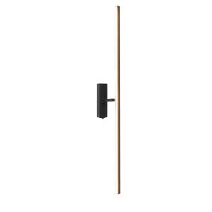 Arandela Led 4W 3000K Luz Amarela Bivolt Preta 63Cm Ay178102 Iris Ayla