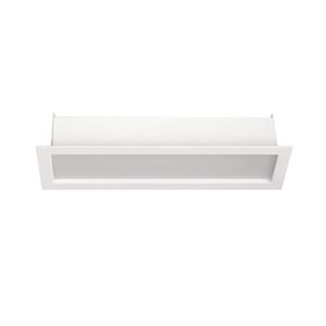 Luminária de Embutir Retangular 10W Led 3000K Luz Amarela Bivolt Branca Com Difusor Ay188108 Pandora Ayla