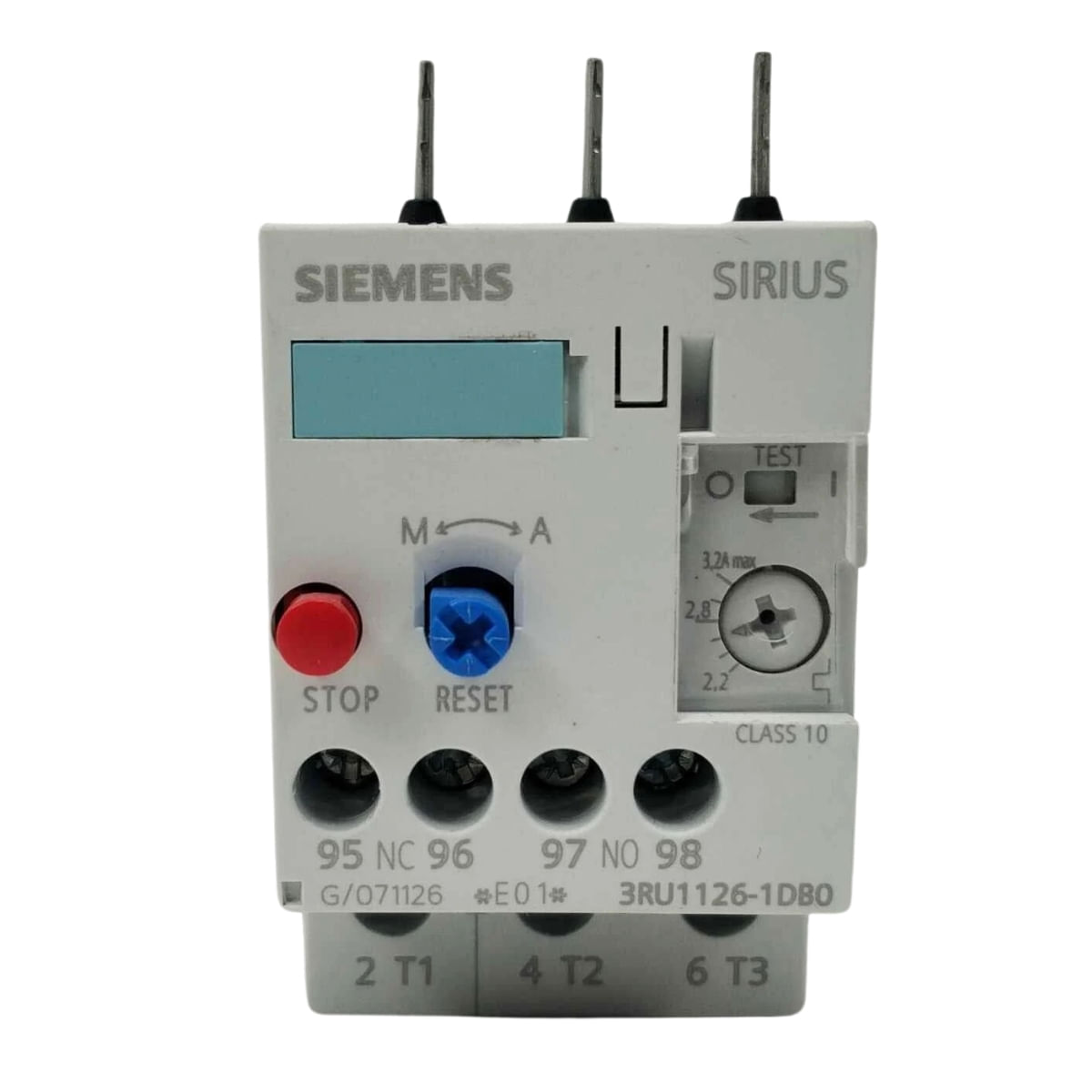 Relé Bimetálico 2,2-3,2A 3RU11 26-1DB0 S0 Siemens