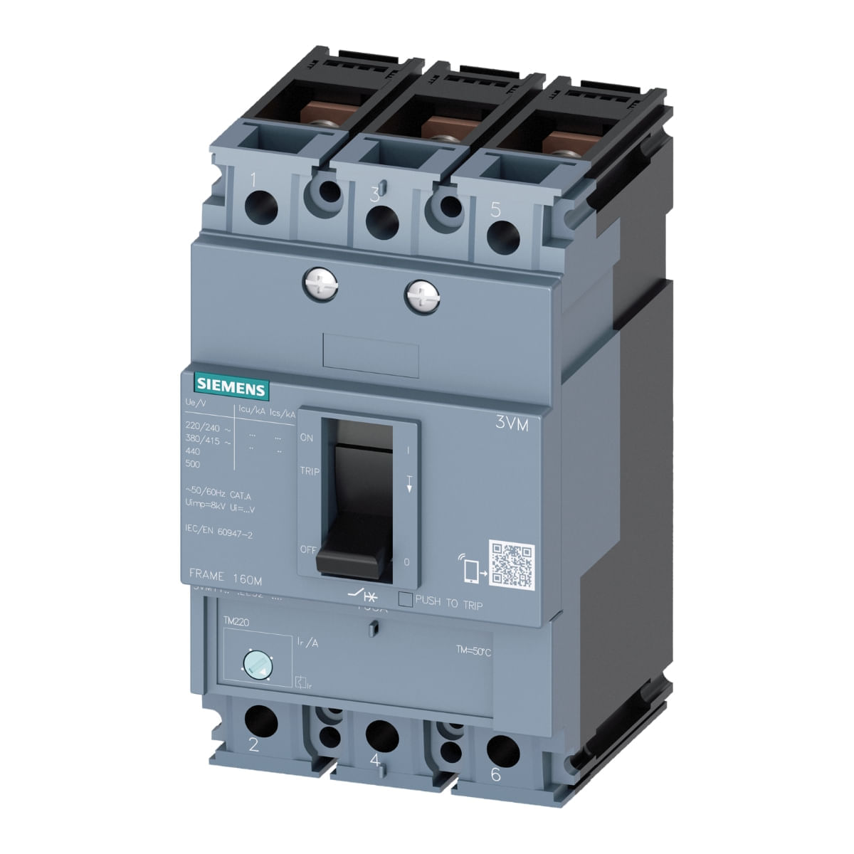 Disjuntor Caixa Moldada Tripolar 70-100A 25Ka 380V 3VM1110-3EE32