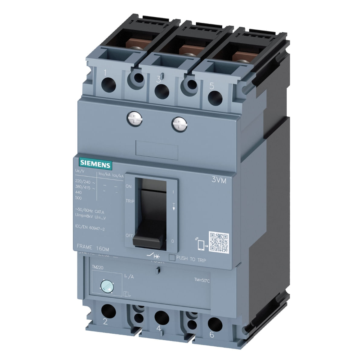 Disjuntor Caixa Moldada Tripolar 11-16A 25Ka 380V 3VM1196-3EE32