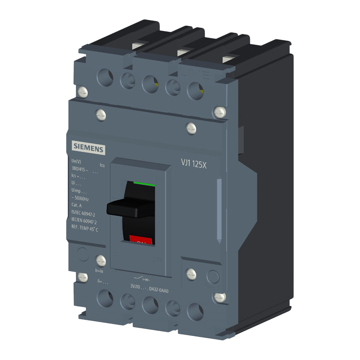 Disjuntor Caixa Moldada Tripolar 80A 18Ka 380V 3VJ10081DA320AA0