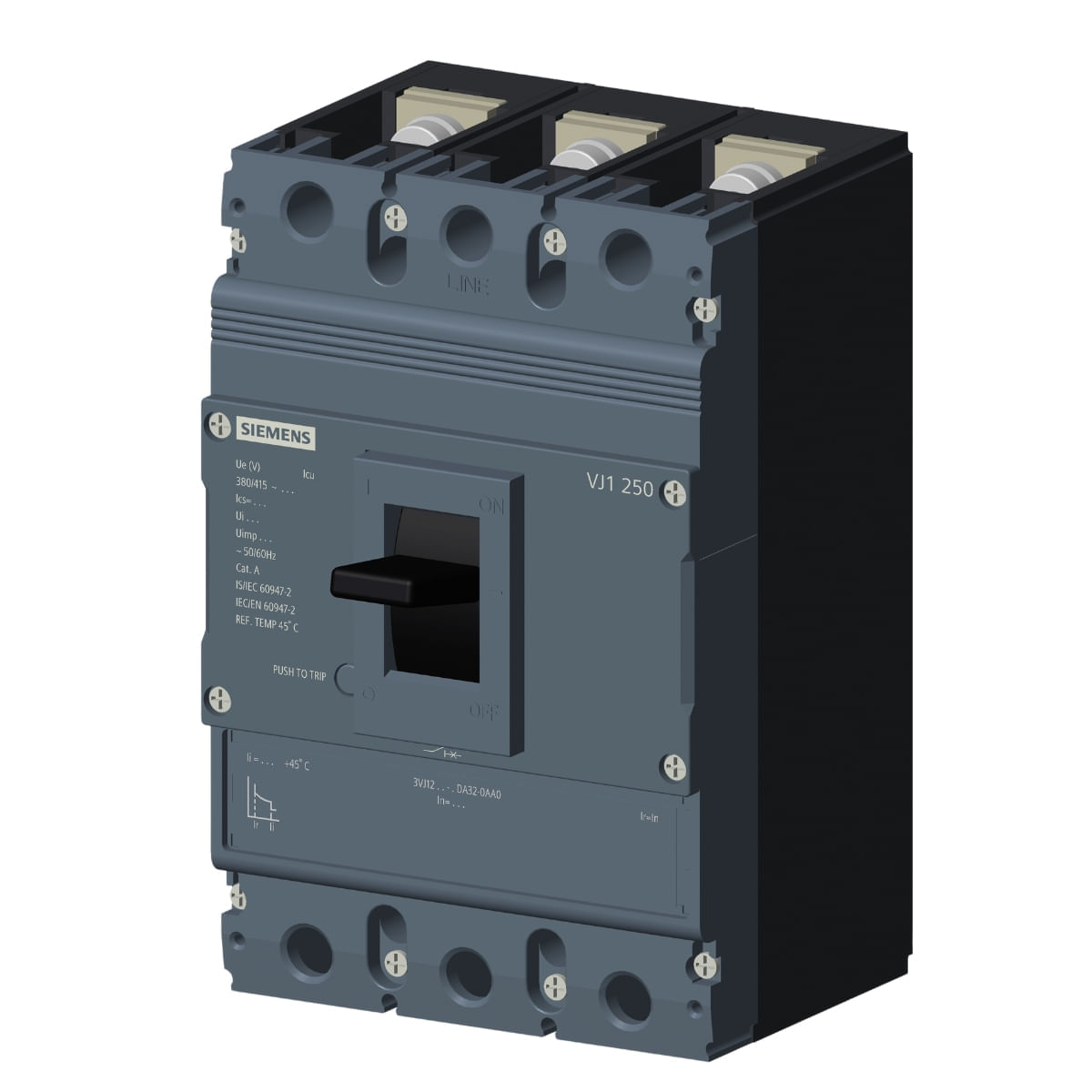 Disjuntor Caixa Moldada Tripolar 160A 25Ka 380V 3VJ12163DA320AA0