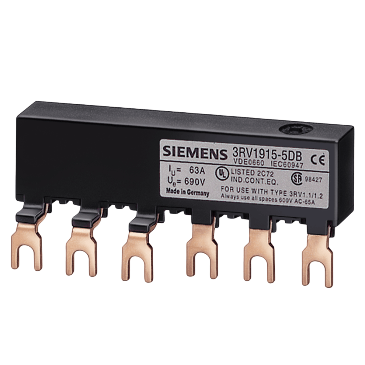 Barra Interligada 3P Para 2 Disjuntores S00 S0 Esp45Mm 3Rv19155Db Siemens