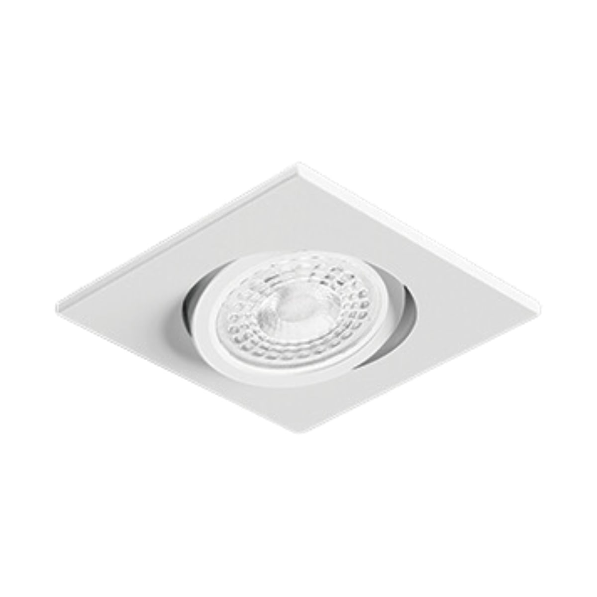 Luminária Embutir Quadrada Orientável Para Lâmpada Dicróica GU10