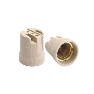 Soquete De Porcelana E-27 4A 250V Com Terminação LM1263 Luminatti