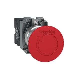 Botão De Emergência 22Mm Cogumelo D40Mm Vermelho 1Nf Gira/Destrava Xb2Bs8442C Schneider