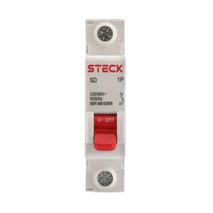 Disjuntor 1P 16A B 3Ka 220/380Vca Sdd61B16 Steck