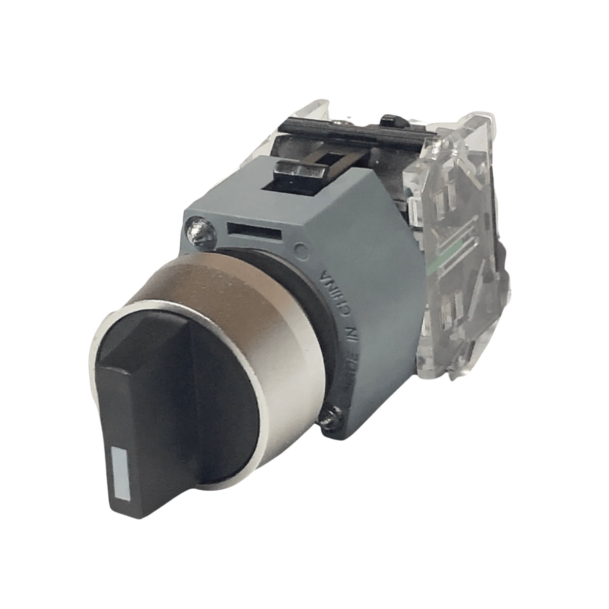 Comutador 3 Posições Com Chave Plástico 22Mm 1Na/1Na Preto 3Sb71304Al111Na0 Siemens