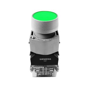 Botão 22Mm Metal Verde 1Na 110V/Cc Sinal 3Sb71350Db401Ba0 Siemens