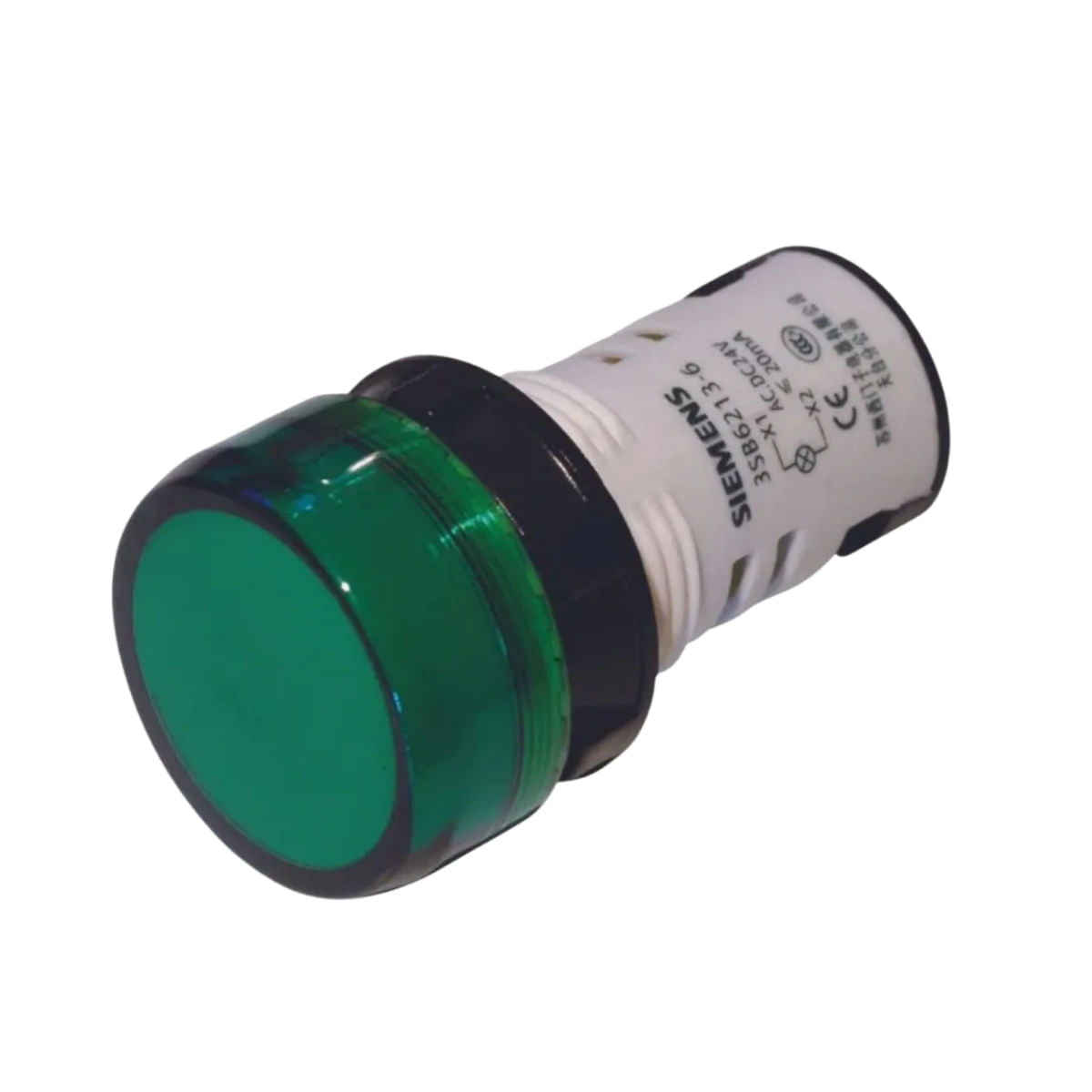 Sinaleiro Redondo 22Mm Led 24V/Cc Verde 3Sb72136Aa401Aa0 Siemens
