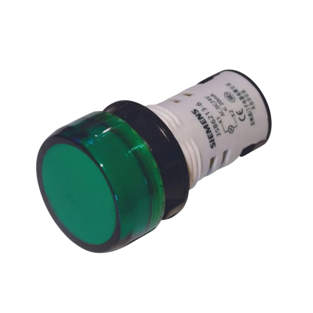 Sinaleiro Redondo 22Mm 3Sb72166Aa401Aa0 Led 220V Verde Siemens