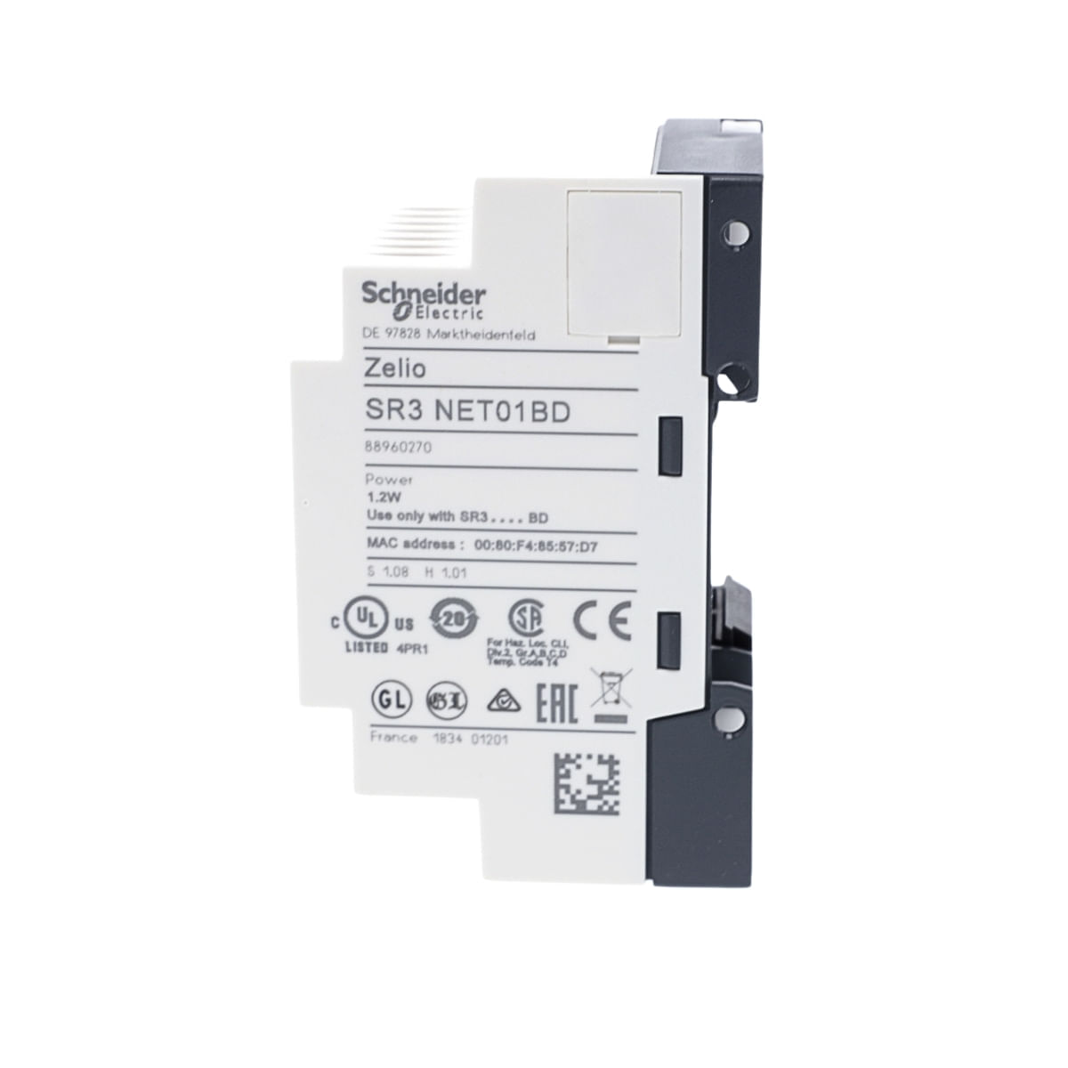 Encontraproduto.com.br - Módulo De Comunicação Zelio Logic 24Vcc Sr3Net01Bd Ethernet Schneider