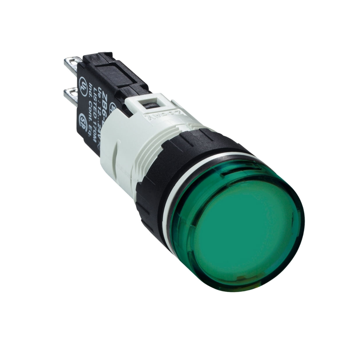 Sinaleiro Redondo 16,0Mm Xb6-Av3Bb Com Led 12/24Vcc Verde Schneider