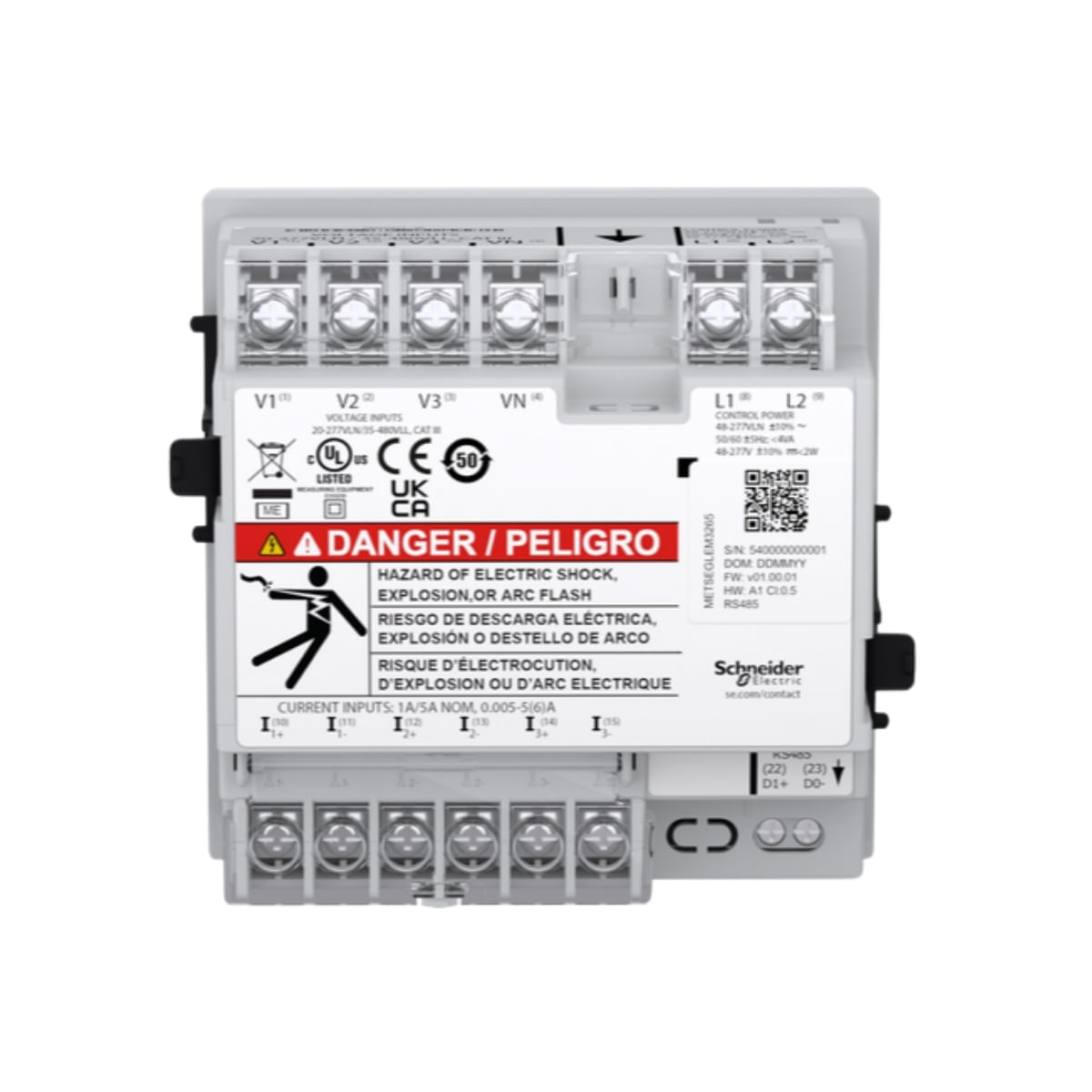 Encontraproduto.com.br - Gologic Em3265 - Medidor Para Montagem Em Painel, Classe 0.5, Lcd, Rs485, Schneider Electric, Metseglem3265