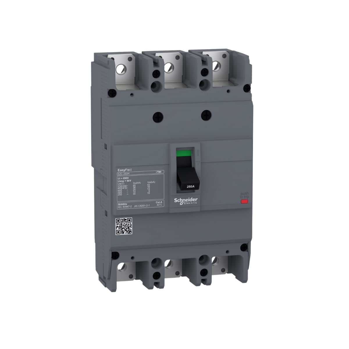 Disjuntor 3P 225A 85Ka 220V Ezc250H3225 Schneider