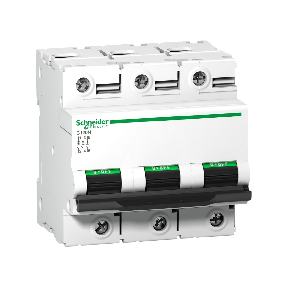 Disjuntor 3P 125A C 15Ka 440V C120H A9N18470 Schneider
