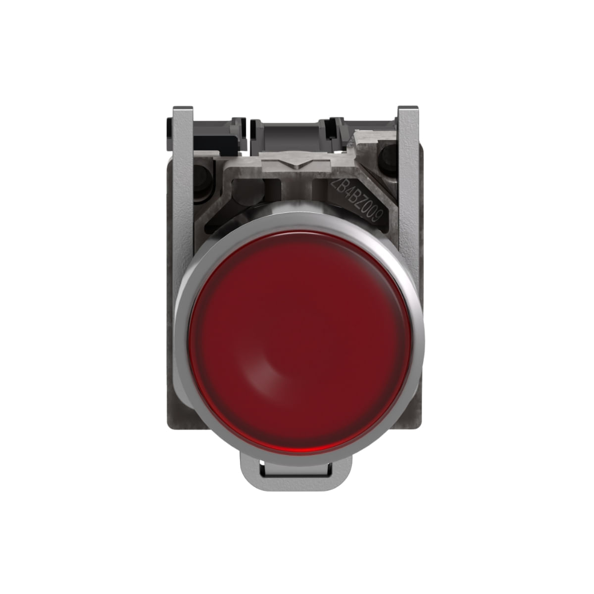 Botão 22Mm Metálico Xb4Bw34G5 Luminoso Led Vermelho 120V 1Na+1Nf Schneider