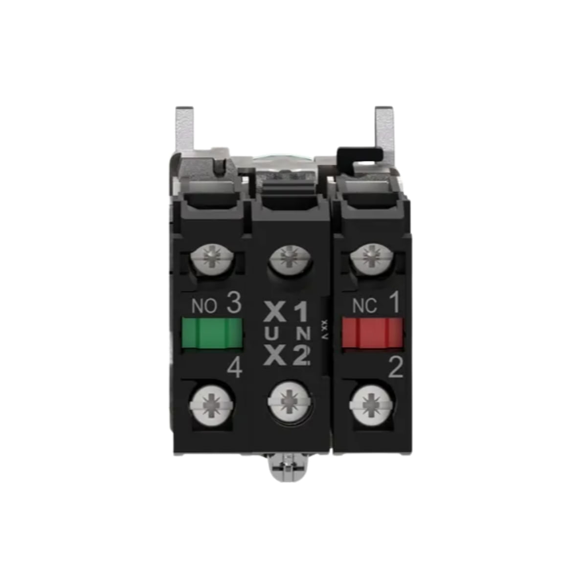 Encontraproduto.com.br - Botão 22Mm Metálico Xb4Bw33G5 Luminoso Led Verde 120V 1Na+1Nf - (D) Schneider