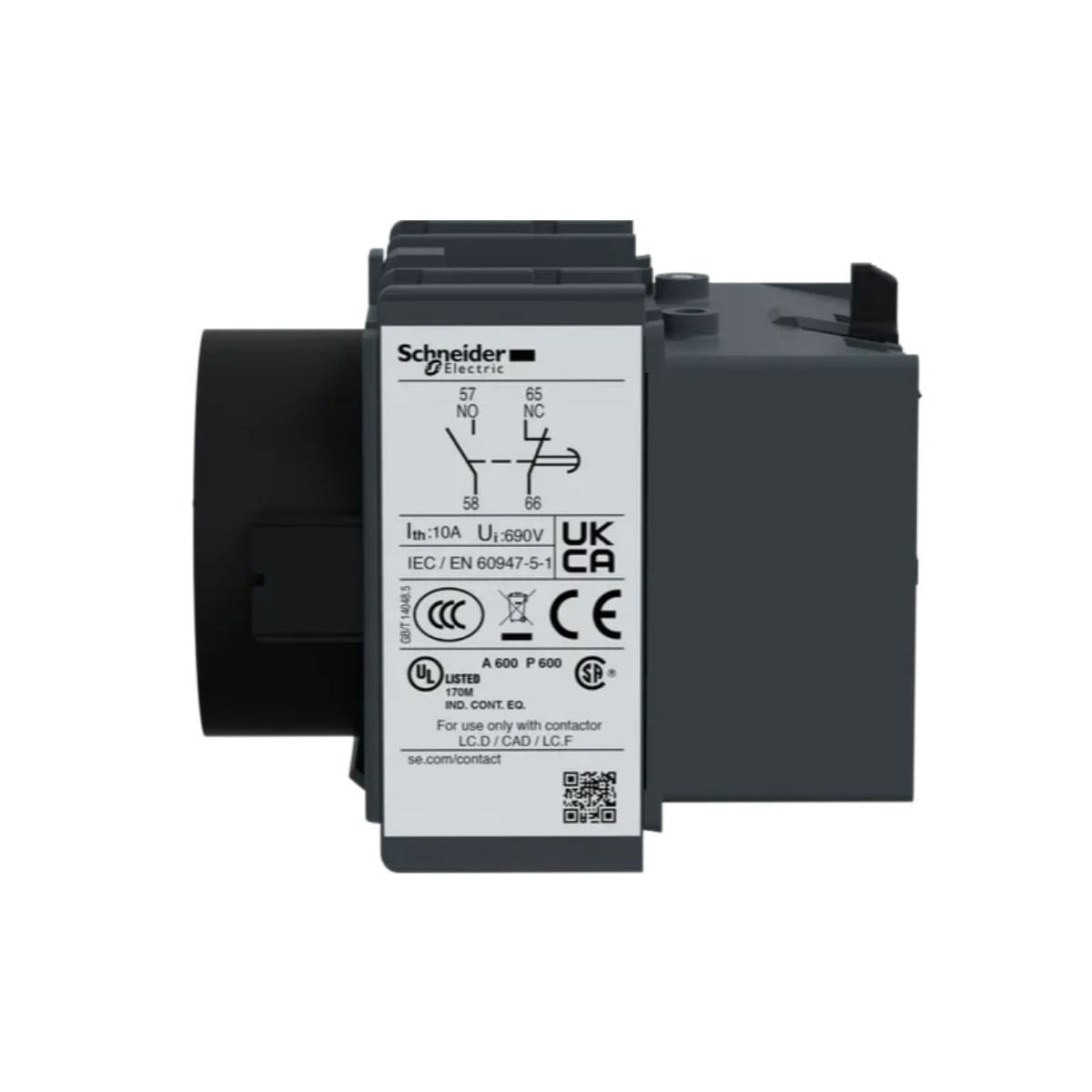 Bloco Temporizador 10/180 Segundos Instantâneo Ladr4 Schneider| ANDRA