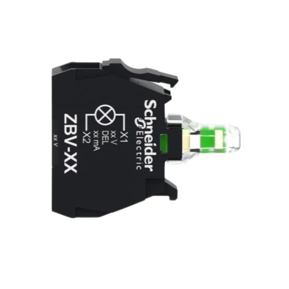 Bloco Luminoso Led Branco 24V/Cc Fixo Parafuso Zbvb1 Schneider