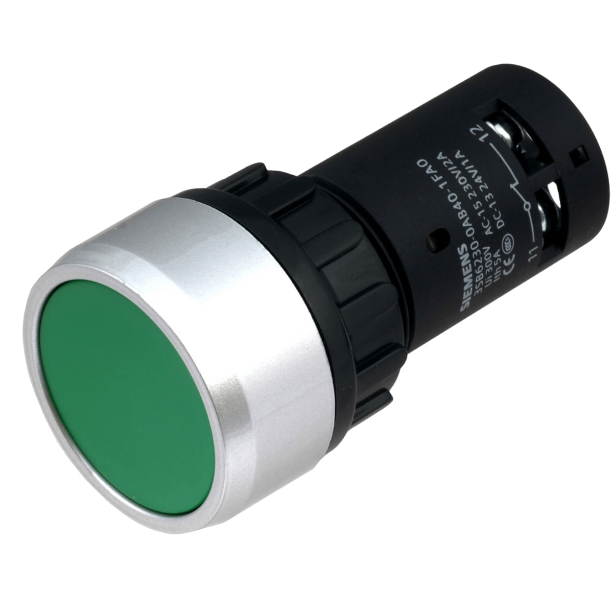 Botão 22,5Mm Monobloco 1Na+1Nf Branco 3Sb6230-0Ab60-1Fa0 Siemens