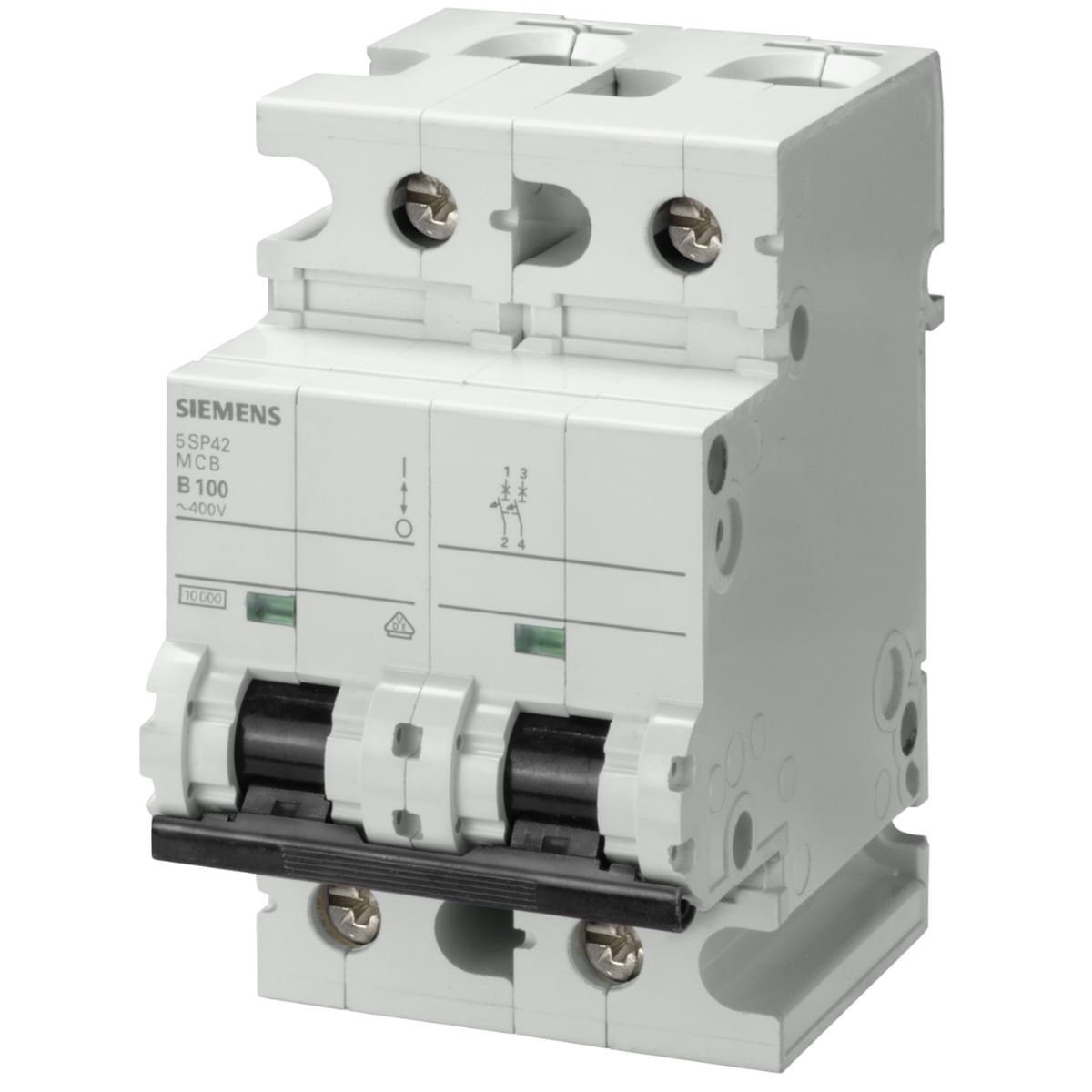 Disjuntor De Caixa Moldada Bipolar 100A C 10Ka 230V 5Sp4 291-7 Siemens