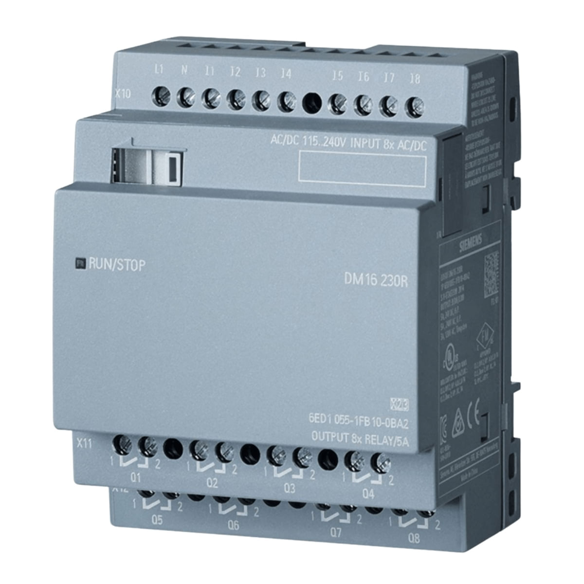 Módulo Logo Expansão Digital 230R 115/230V/Cc 8 Entrada/Saída 6Ed1055-1Fb10-0Ba0 Siemens