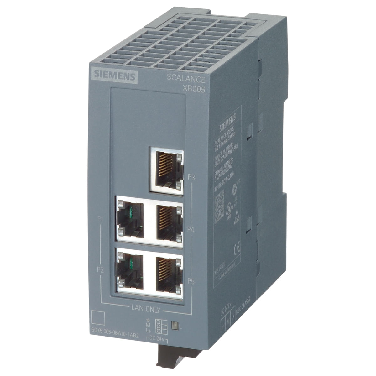 Switch 5 Portas Rj45 Scalance Xb005 Ethernet 6Gk5005-0Ba00-1Ab2 Siemens