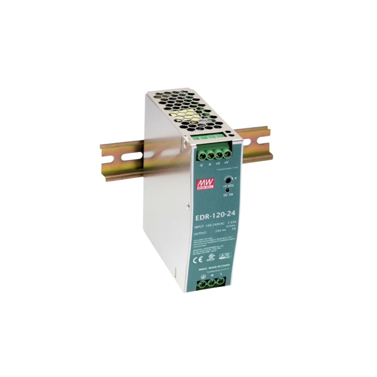 Fonte de Alimentação Chaveada 5A 120W Entrada 110/220V Saída 24Vdc