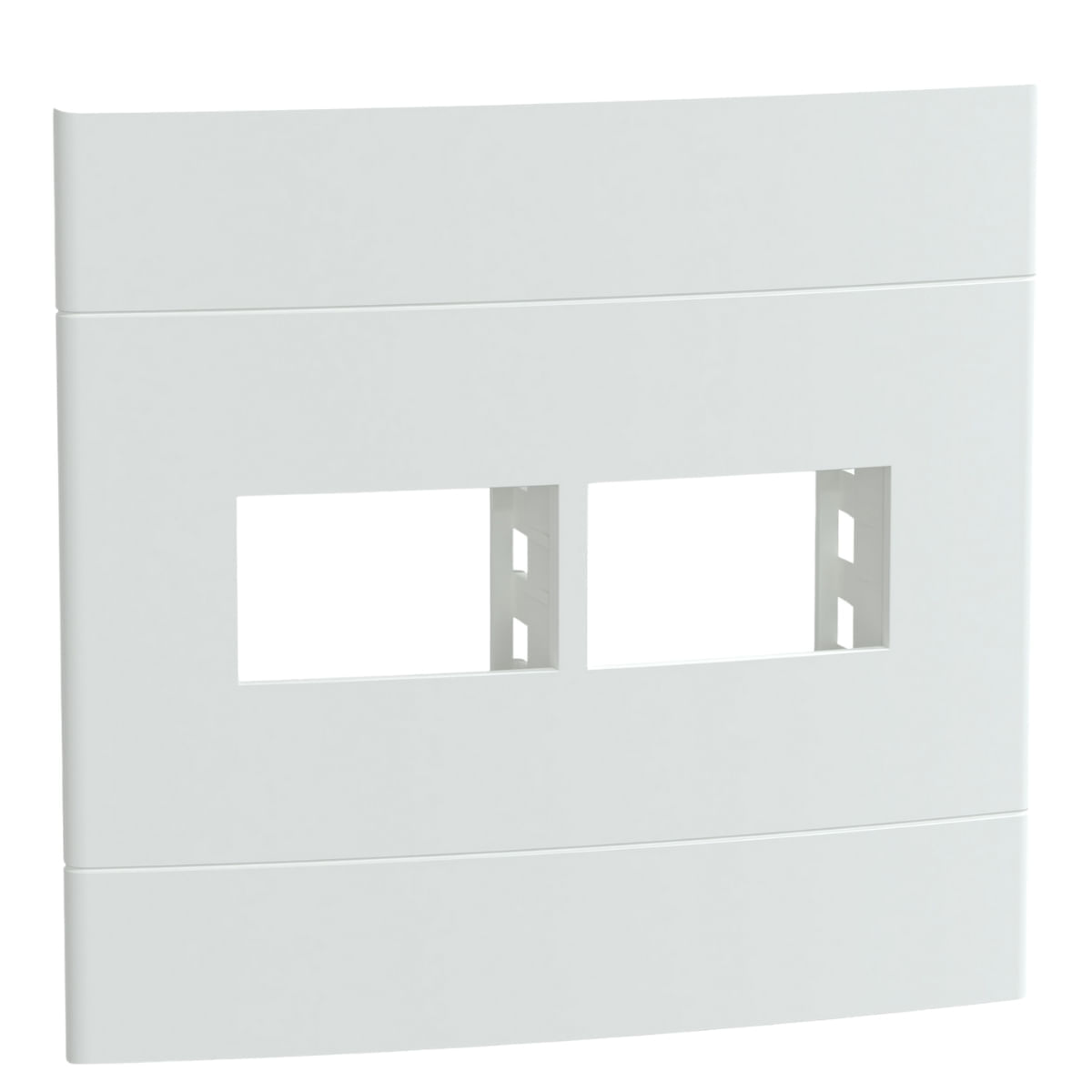 Placa 4X4 Para 1+1 Módulo+Suporte S421427 Branco Fosco Lunare Up Schneider