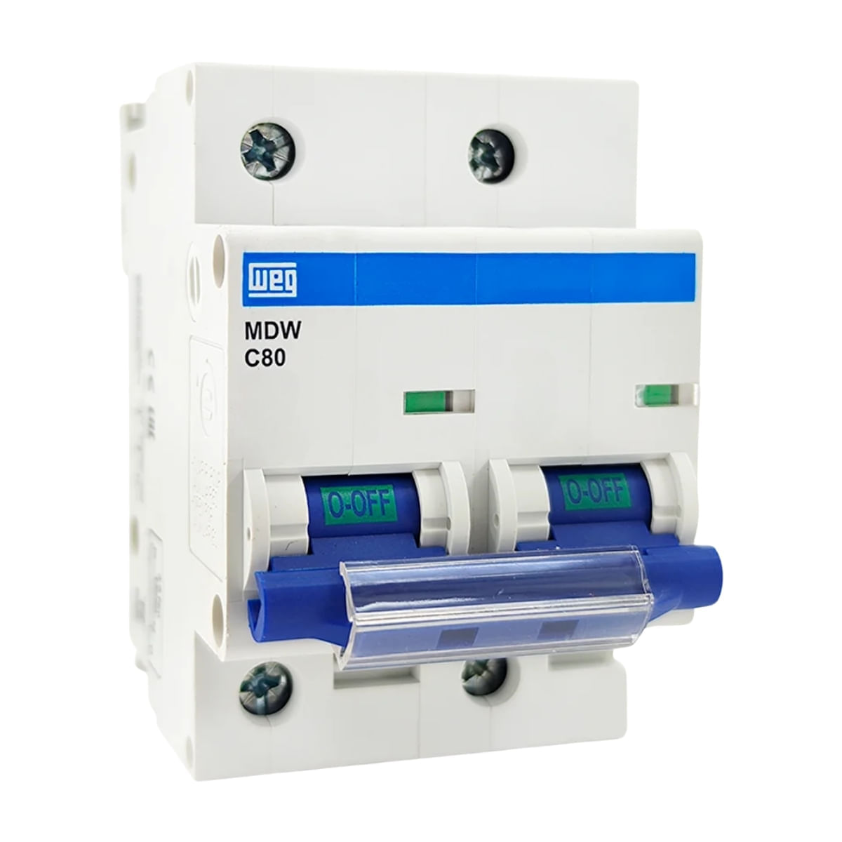 Disjuntor 2P 80A Curva C 5KA 230V MDW-C80-2 10076471 Weg | ANDRA