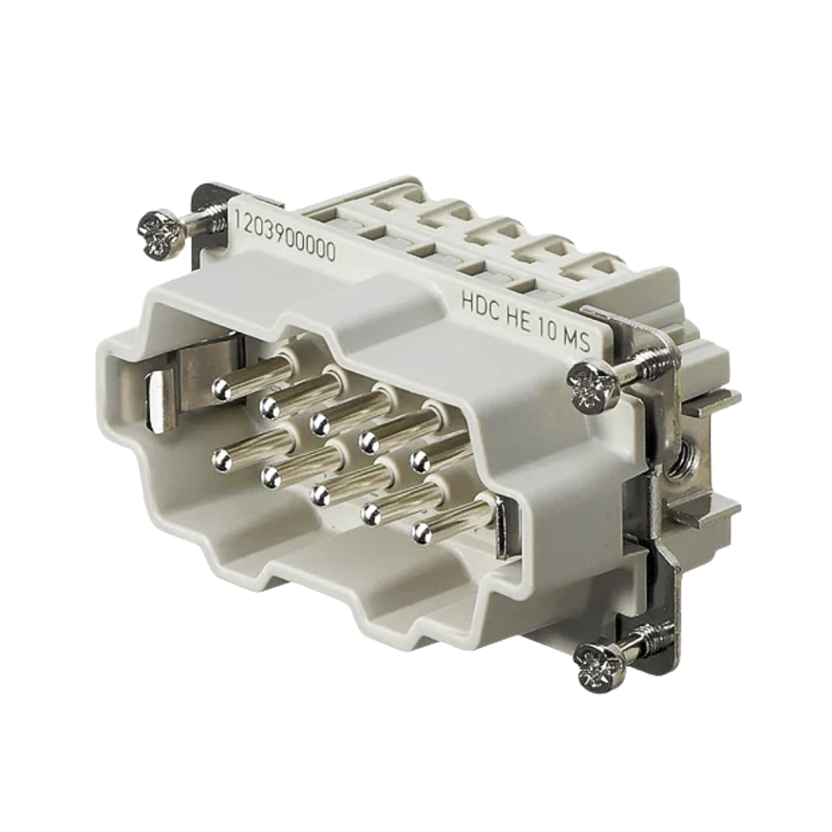 Miolo Plug Multipolar 10P Hdc He 10 Ms Macho 1203900000 Conexel