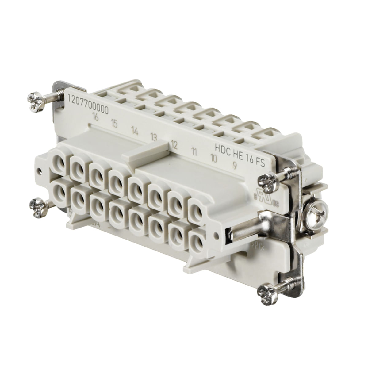 Miolo Tomada Multipolar 16P Hdc He 16 Fs 1207700000 Conexel