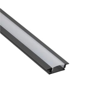 Perfil de Embutir Para Fita de Led 1000MM Preto 30855/1000BT Ken Usina Design