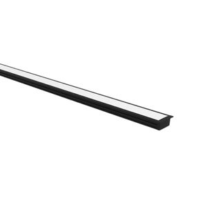 Perfil de Embutir Para Fita de Led 1000MM Preto 30865/1000BT Bob Usina Design