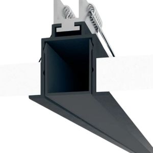 Perfil Linear Embutir 2000Mm Preto 19635/2000Preto Legou Usina Design
