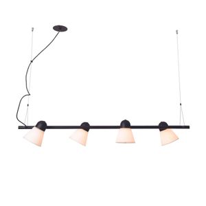 Pendente Led 48W 3000K Bivolt Preto 19938/120Led3Preto Cora Usina Design